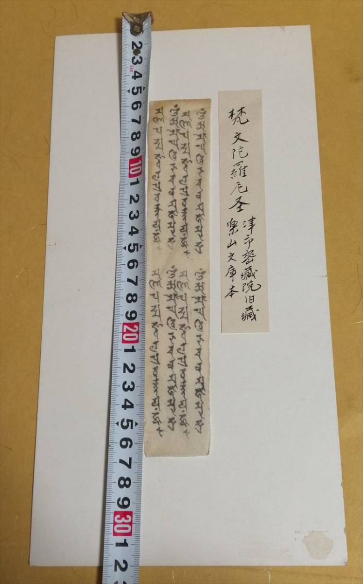 古経「陀羅尼経」 梵文 断簡 断経 検)古版経 仏経 佛經 古写経 古経「陀羅尼経」 梵文 断簡 断経 検)古版経 仏経 佛經 古写経