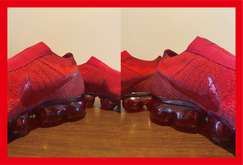 ♪送料無料★NIKE★ヴェイパーマックス★AIR VAPORMAX FLYKNIT LACELESS iD / JEWEL TONE★941834-971★Red(赤)★US7.5(25.5cm)箱付き♪_♪同色スウォッシュとソールがカッコイイ♪