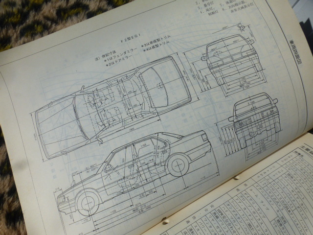 【激レア！】教習車！ルーチェ 整備書 E-HC2J マツダ 純正 マニュアル 追補版 整備 点検 VIP 旧車 当時物 ハイソ 営業車 高級車_画像9