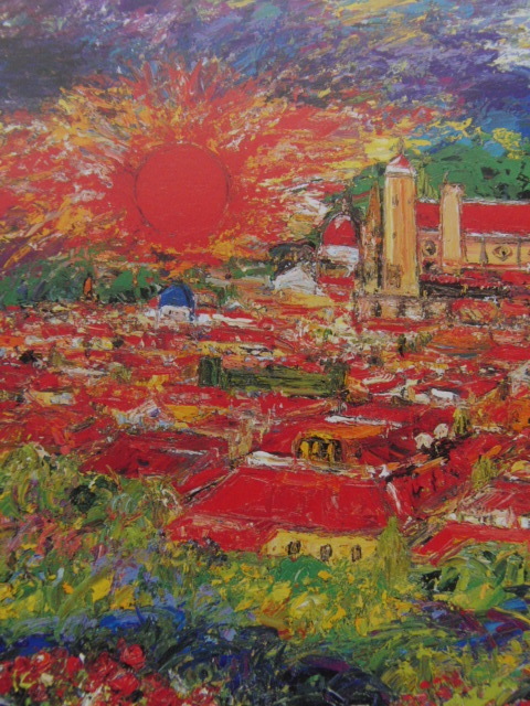 鈴木マサハル、「フィレンツェ」、希少画集の額装画、人気作品 Yahoo!オークション - 鈴木マサハル 【フィレンツェ】 希少画集