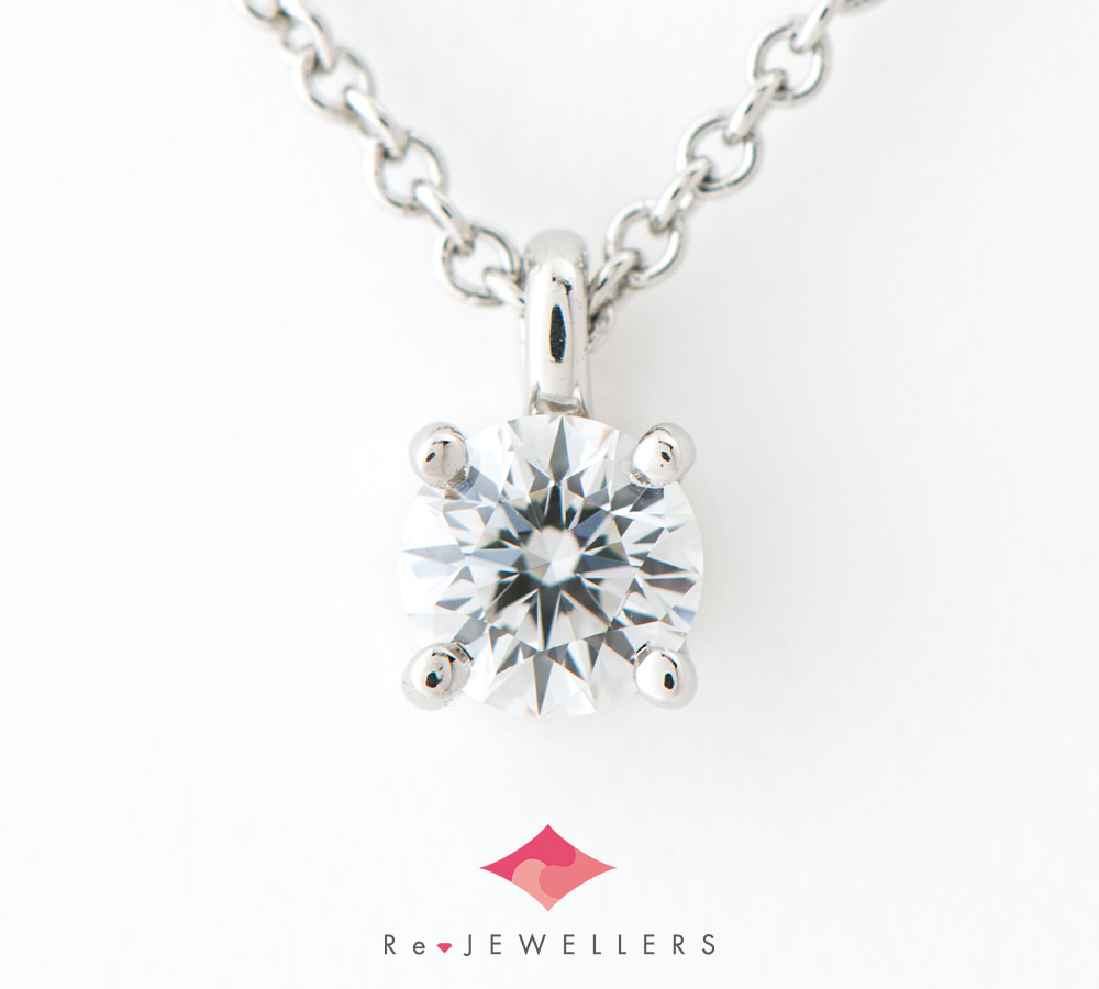 ... ...  шпилька    алмаз 0.20ct  платиновый 950  подвеска  *   ожерелье 【 подержанный товар 】