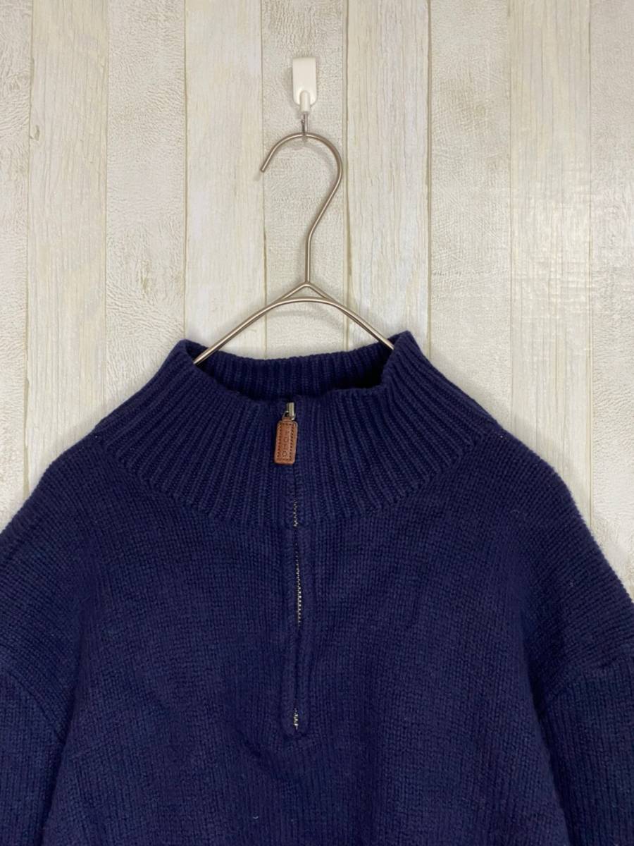 POLO RALPH LAUREN★ポロ ラルフローレン★メンズ ハーフジップ ニット★サイズM　1115-53_画像4