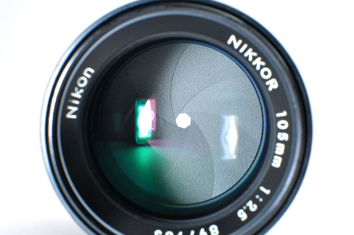 □ 美品 Nikon Ai-s NIKKOR 105mm F2.5 ニコン 動作確認済 光学系綺麗
