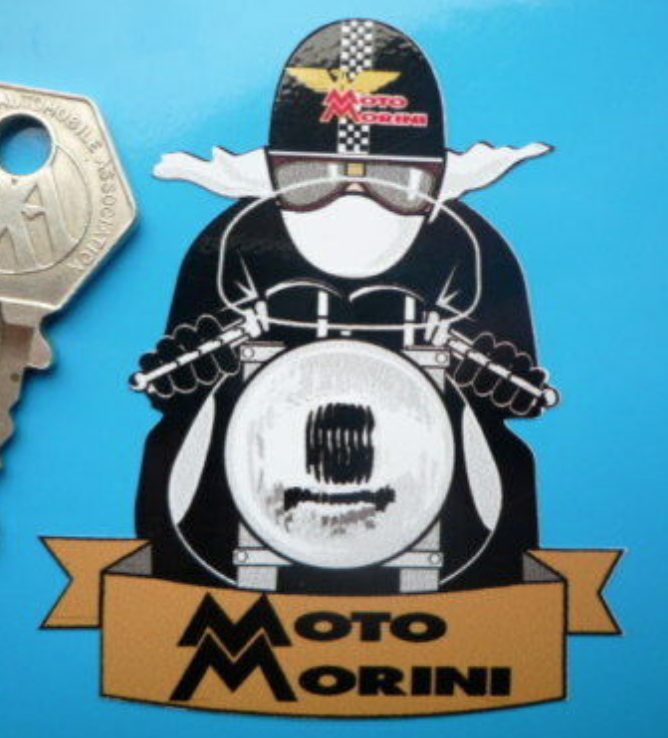 ★送料無料★MOTO MORINI CAFE RACER Sticker モト モリーニ ステッカー デカール 57mm x 75mm_画像1