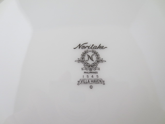 ★ノリタケ・Noritake・VILLA　HAVEN　パーティセット・大皿・中皿・金縁・花柄・ワイン色_画像8