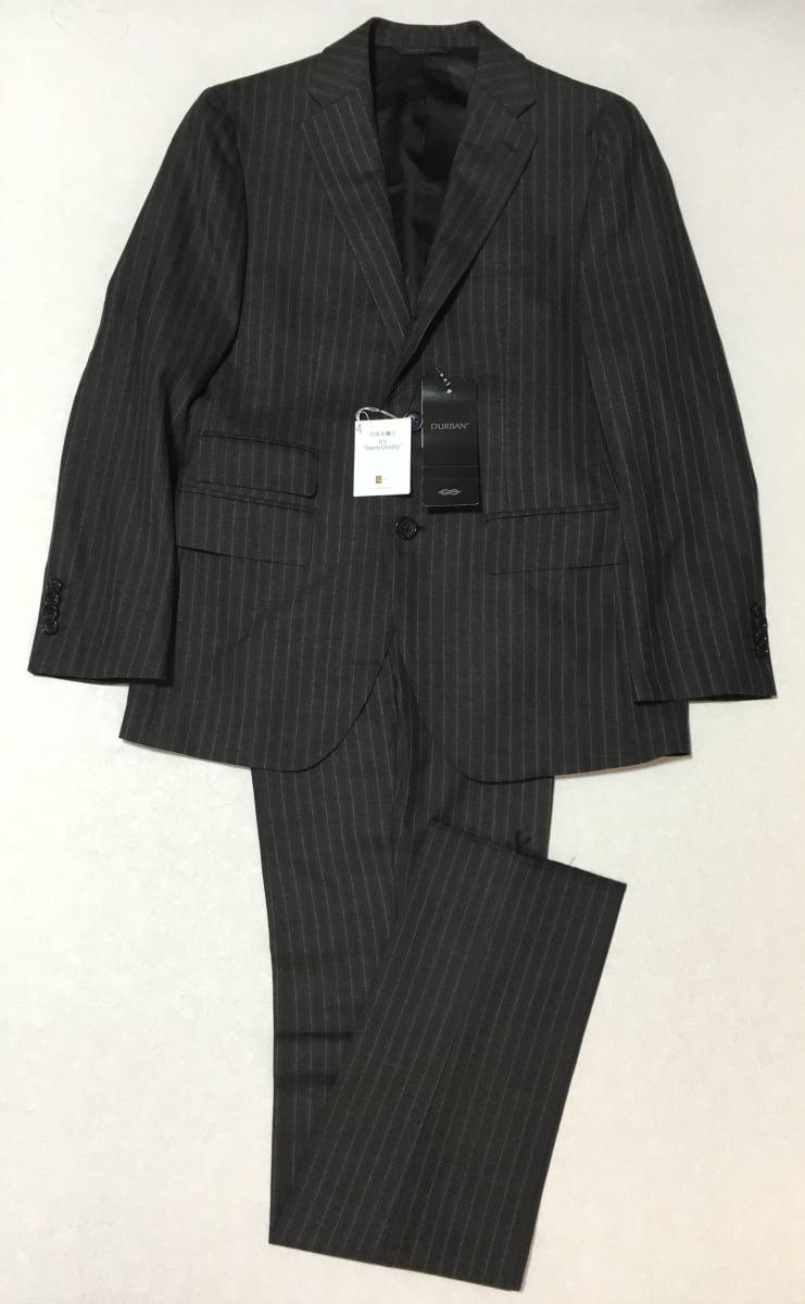D'URBAN　日本製 ウールスーツ　r.a.s.o.　チェンジポケット　A4　ブラウン　ダーバン レナウン　定価108.900円_画像1