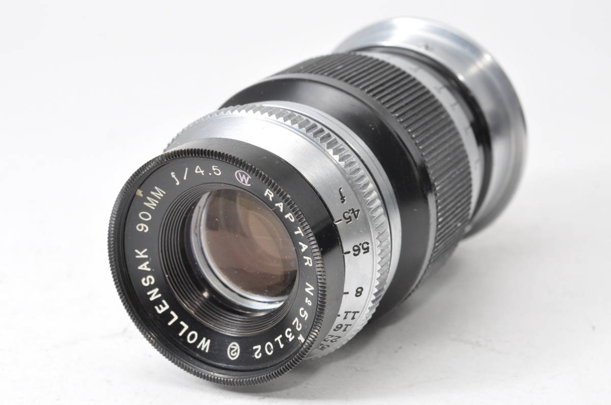 稀少なジャンクレンズ ウォーレンサック WOLLENSAK RAPTAR 90mm F4.5