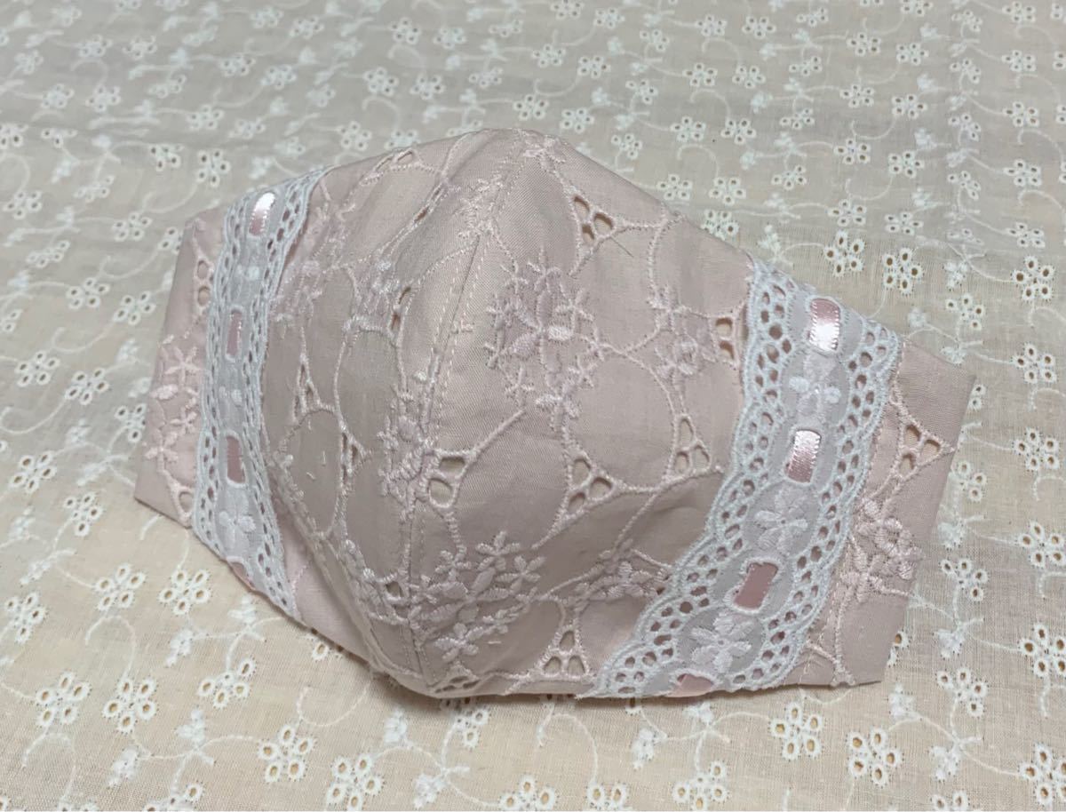 【専用・おまとめ】２way 不織布カバー ハンドメイド 刺繍生地 ピンク & 水色