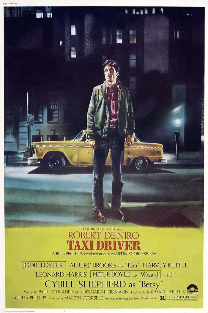 映画ポスター タクシードライバー TAXI DRIVER 24×36inc (61×91.5cm) US版 of1_画像1