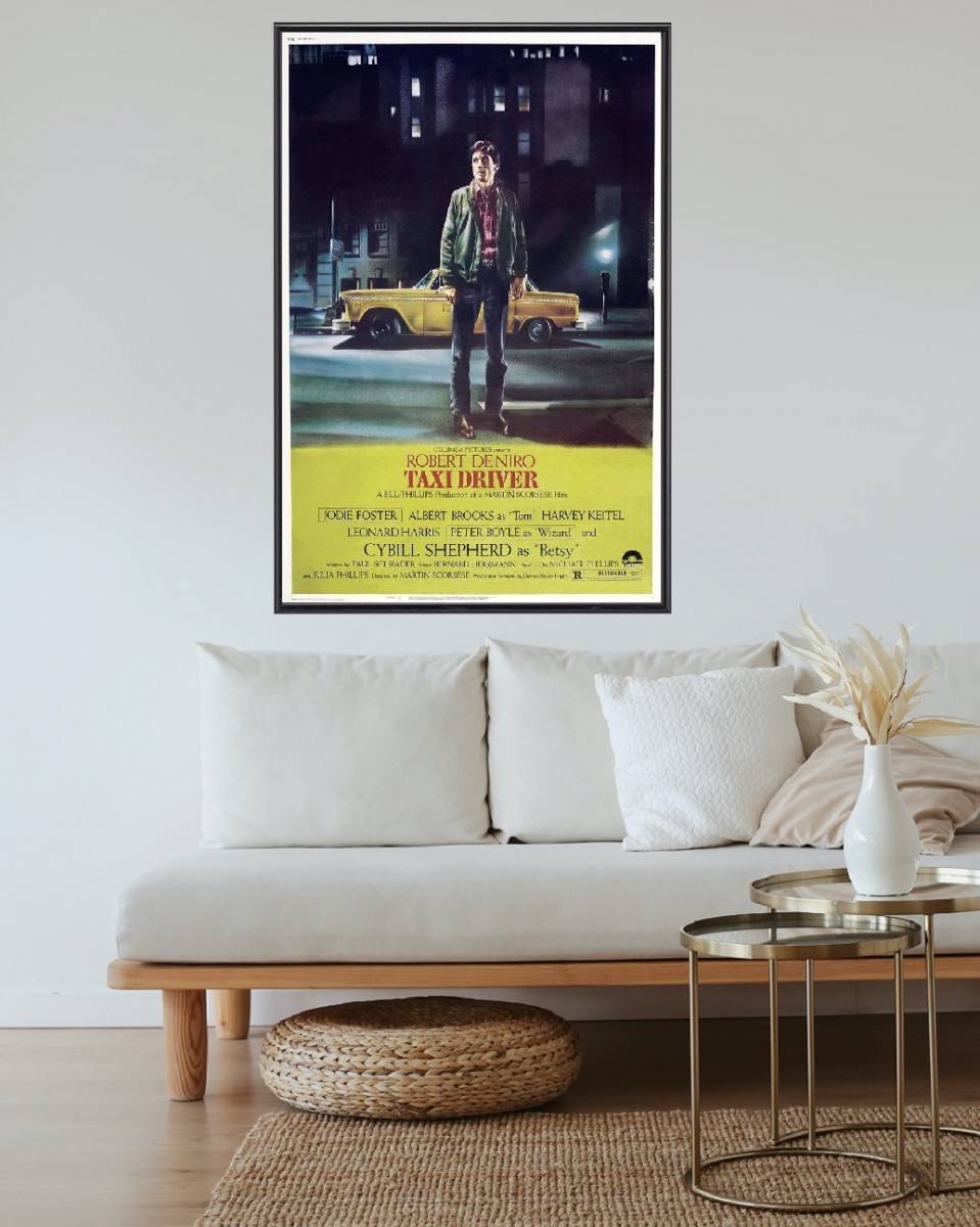 映画ポスター タクシードライバー TAXI DRIVER 24×36inc (61×91.5cm) US版 of1_画像2