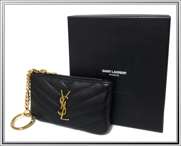 ☆SAINT LAURENT PARIS/サンローランパリ キーリング付きコインケース