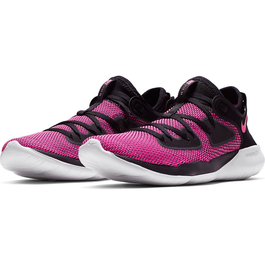  Nike Flex 2019 Ran 23.5cm black / pink FLEX 2019 RN lady's running shoes 