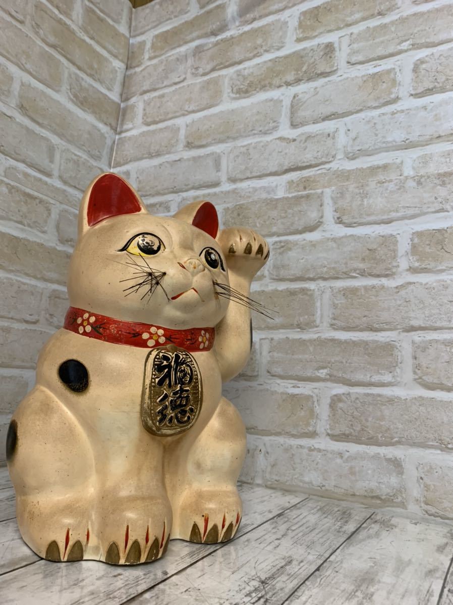 Yahoo!オークション - 21N01-特大招き猫 縁起物 幸運 陶器製 Yahoo!オークション - 21N01-特大招き猫 縁起物 幸運 陶器製