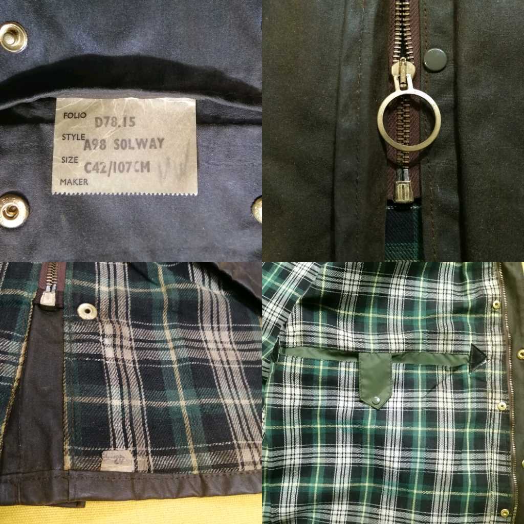 デッドストック級 1978年 Barbour SOLWAY ZIPPER c42 ビンテージ デッドストック級 1978年 Barbour SOLWAY ZIPPER c42 ビンテージ