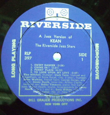 ３枚で送料無料【米Riverside mono】Blue Mitchell, Jimmy Heath/Keen_画像2
