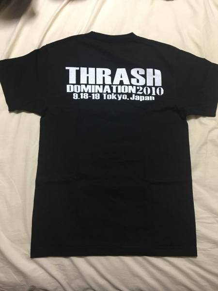 激レア AGENT STEEL/THRASH DOMINATION 2010年スラドミ 限定Tシャツ デッドストック メタリカ メガデス EXODUS スラッシュドミネーション_画像3