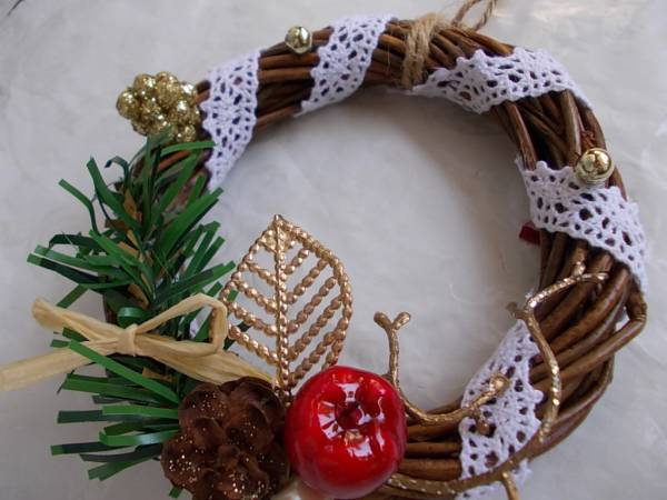  hand made * smaller Christmas wreath * miscellaneous goods Kirakira **