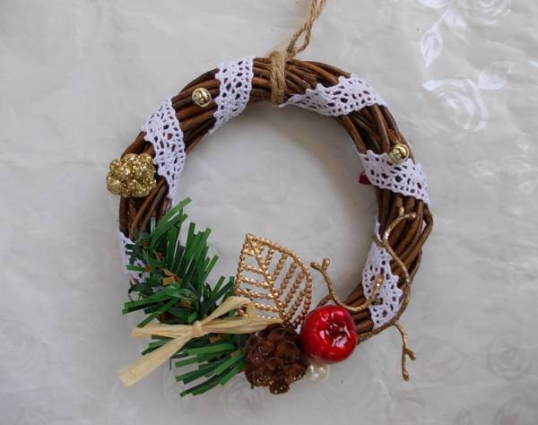  hand made * smaller Christmas wreath * miscellaneous goods Kirakira **