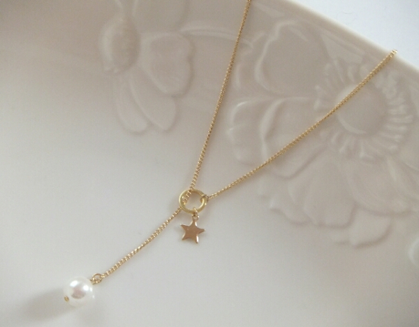  Star × pearl. lalieto necklace 