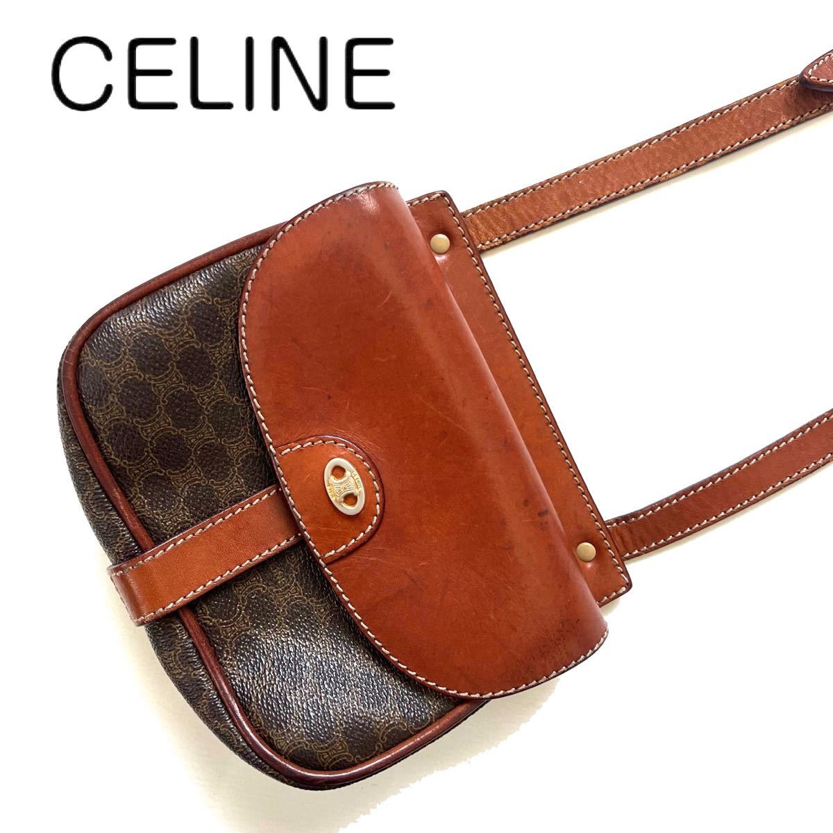送料無料】celine セリーヌ トリオンフ金具 ショルダーバッグ ミニ