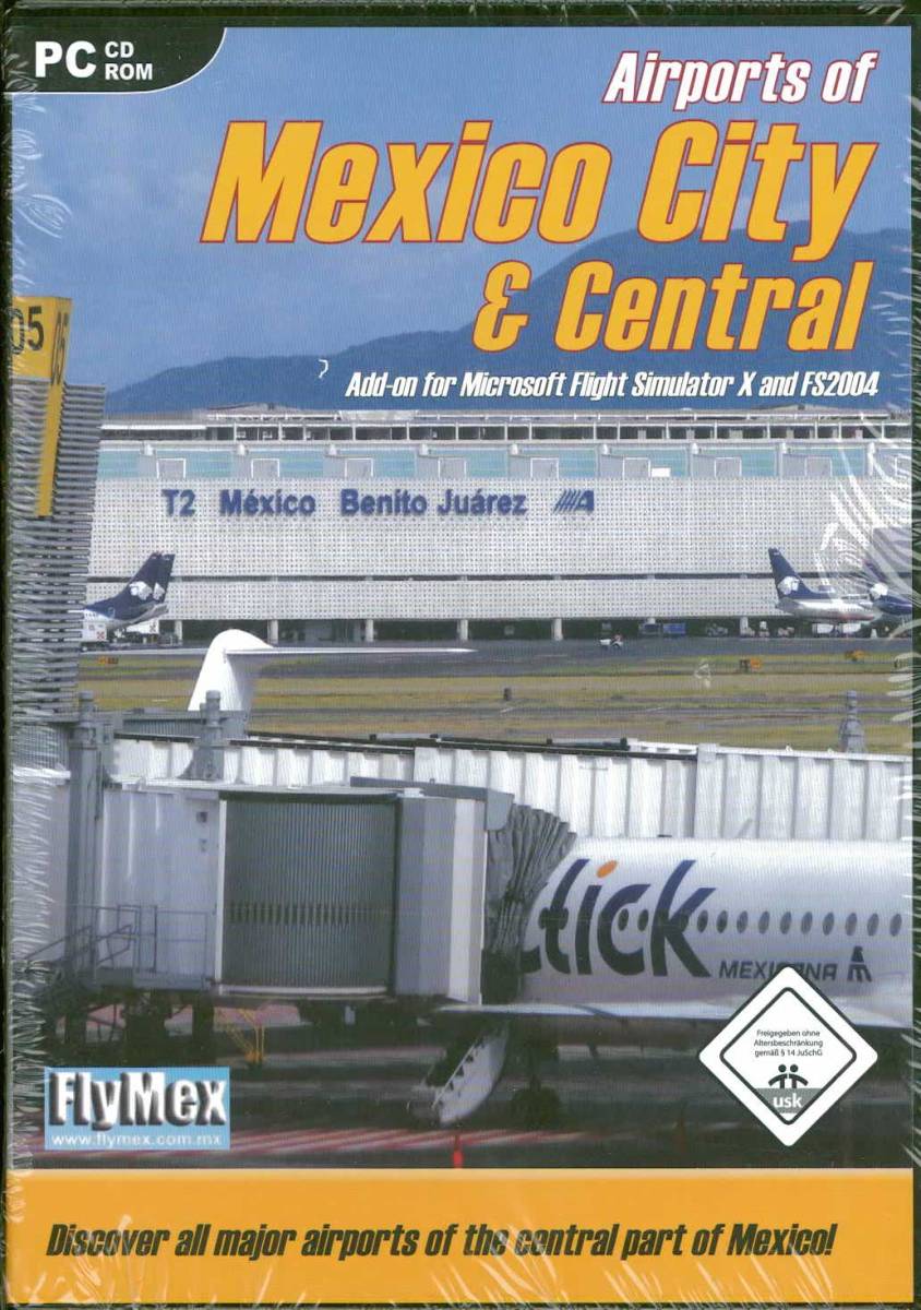 新品 Airports of Mexico City & Central (FSX/FS2004) メキシコ 18空港 アドオンソフト