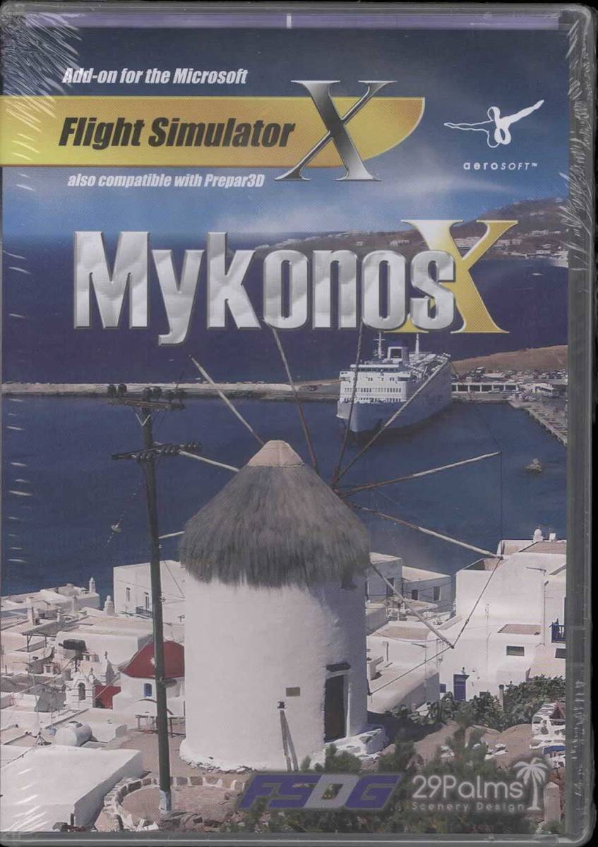 新品 Mykonos 最新デザインの 【ギフト】 X FSX アドオンソフト P3D ミコノス島
