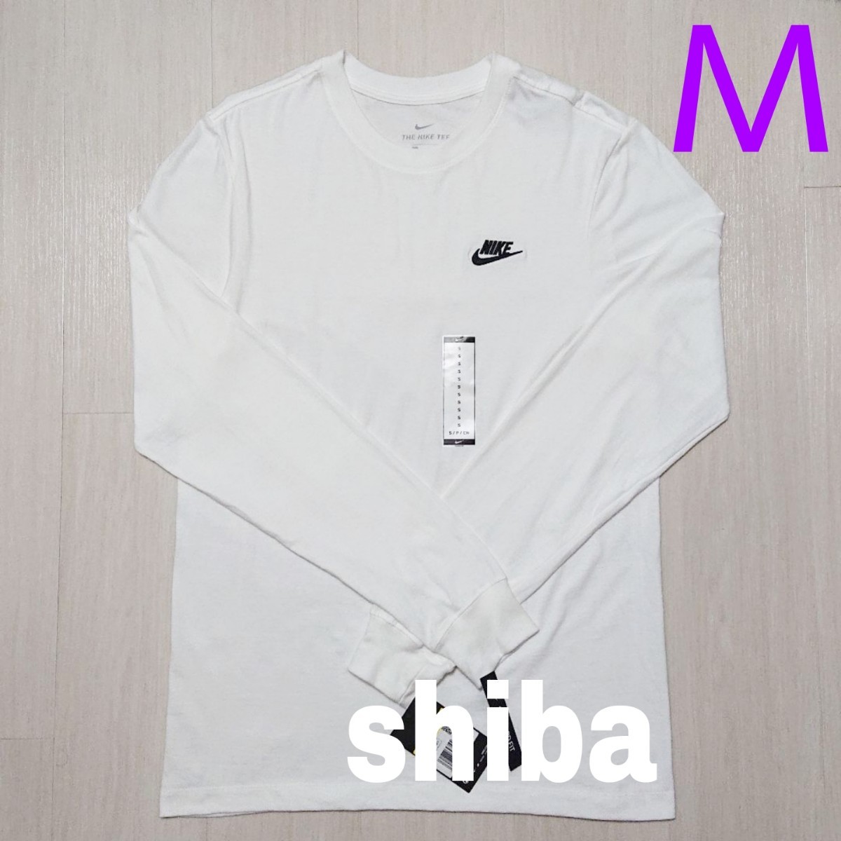Nike  Club ナイキ クラブ 長袖 ロンT ロング tシャツ トップス ホワイト 白 海外モデル 正規品 海外Mサイズ