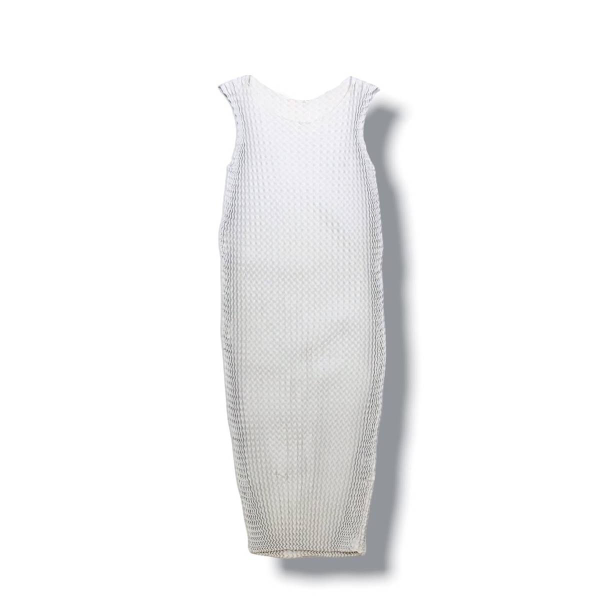 21ss ISSEY MIYAKE IM12KH766 SPONGY プリーツドレス ノースリーブ