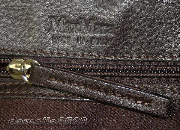 Max Mara Max Mara Margaux ручная сумочка плечо 2Way ecru x Brown парусина / кожа Италия производства б/у прекрасный товар MARGAUX