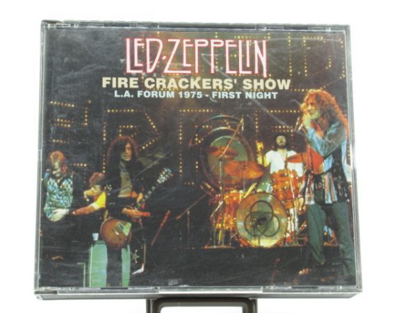 J 8-6 プロモ CD レッドツェッペリン LED ZEPPELIN FIRE CRACKERS SHOW L.A 1975 3枚組 ロック ハードロック_画像1