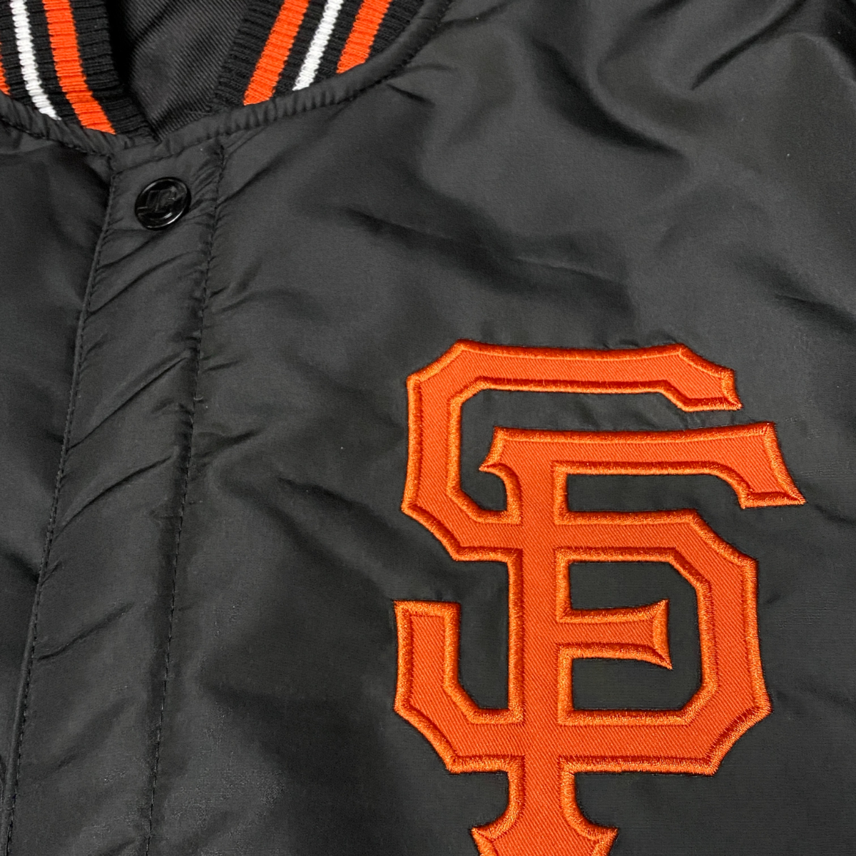 USA正規品 【2XL】 JHデザイン MLB サンフランシスコ ジャイアンツ SF Giants メジャーリーグ リバーシブル スタジャン 黒 グレー 野球_画像6