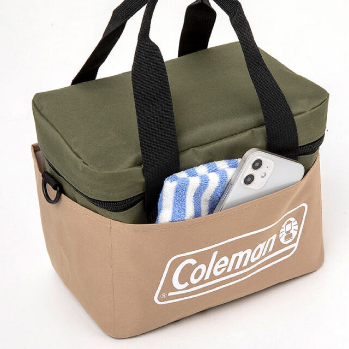 Coleman 保冷・保温バッグM（カーキ＆ベージュ） 新品未使用