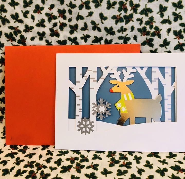 4.「MoMA 　ディア・イン・フォレスト~森の中の赤鼻のトナカイ」クリスマスカード　ニューヨーク近代美術館_画像5