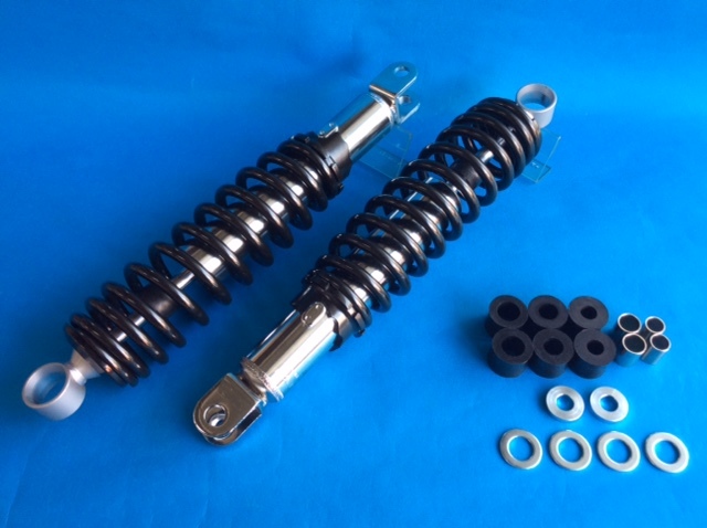 *新品送料無料 CB500F CB550F MDI サスペンション シングル 310mm クローム ブラック (06-36095-CB)