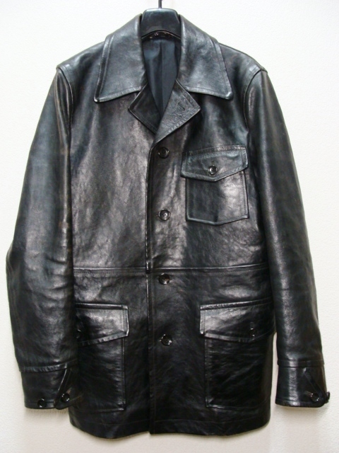 COMME de GARCONS HOMME Comme des Garcons Homme * cow leather tea core leather single car coat jacket 