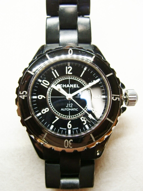 CHANEL シャネル ◇ H0684 J12 ジェイ トゥエルブ ブラック セラミック 38mm ラバー ブレス ウォッチ 腕 時計