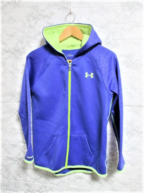 ☆UNDER ARMOUR アンダーアーマー ロゴ デザイン パーカー/メンズ/YXL