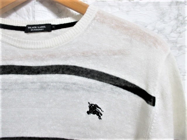 ☆BURBERRY BLACK LABEL バーバリーブラックレーベル ボーダー 半袖
