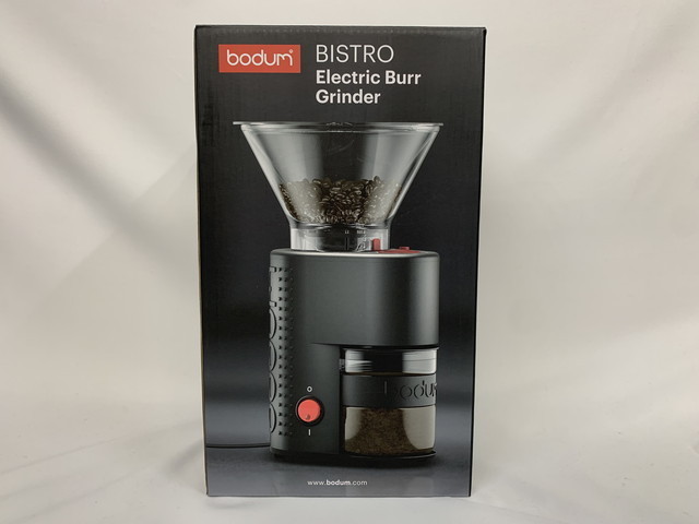 ① 送料無料 未使用品 BODUM ボダム BISTRO ビストロ 電動式コーヒーグラインダー コーヒーミル ブラック 10903-01JP-3