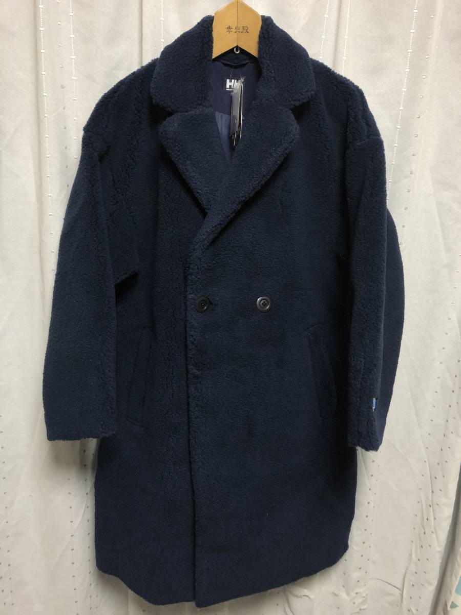 新品 Helly Hansen Wmns Fiberpile Chester Coat L 定価28,600円 Navy コート モコモコ ヘリーハンセン ノースフェイス north ダウン jkt