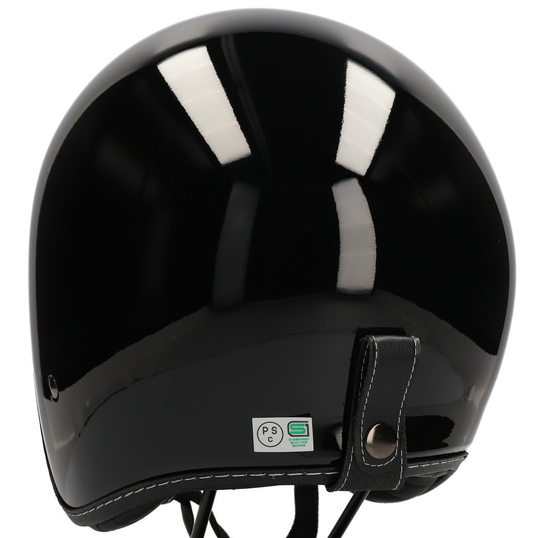 【送料無料】 VT-10 ネオビンテージスモールジェットヘルメット ブラック FREEサイズ [バイク/アメリカン/ハーレー/黒/人気] 売れ筋_画像5