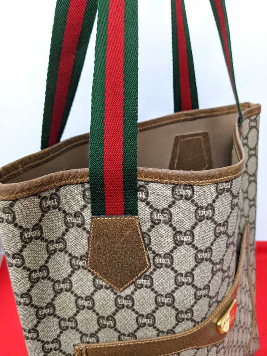 GUCCIグッチ トートバッグ ヴィンテージ レアキャンバス