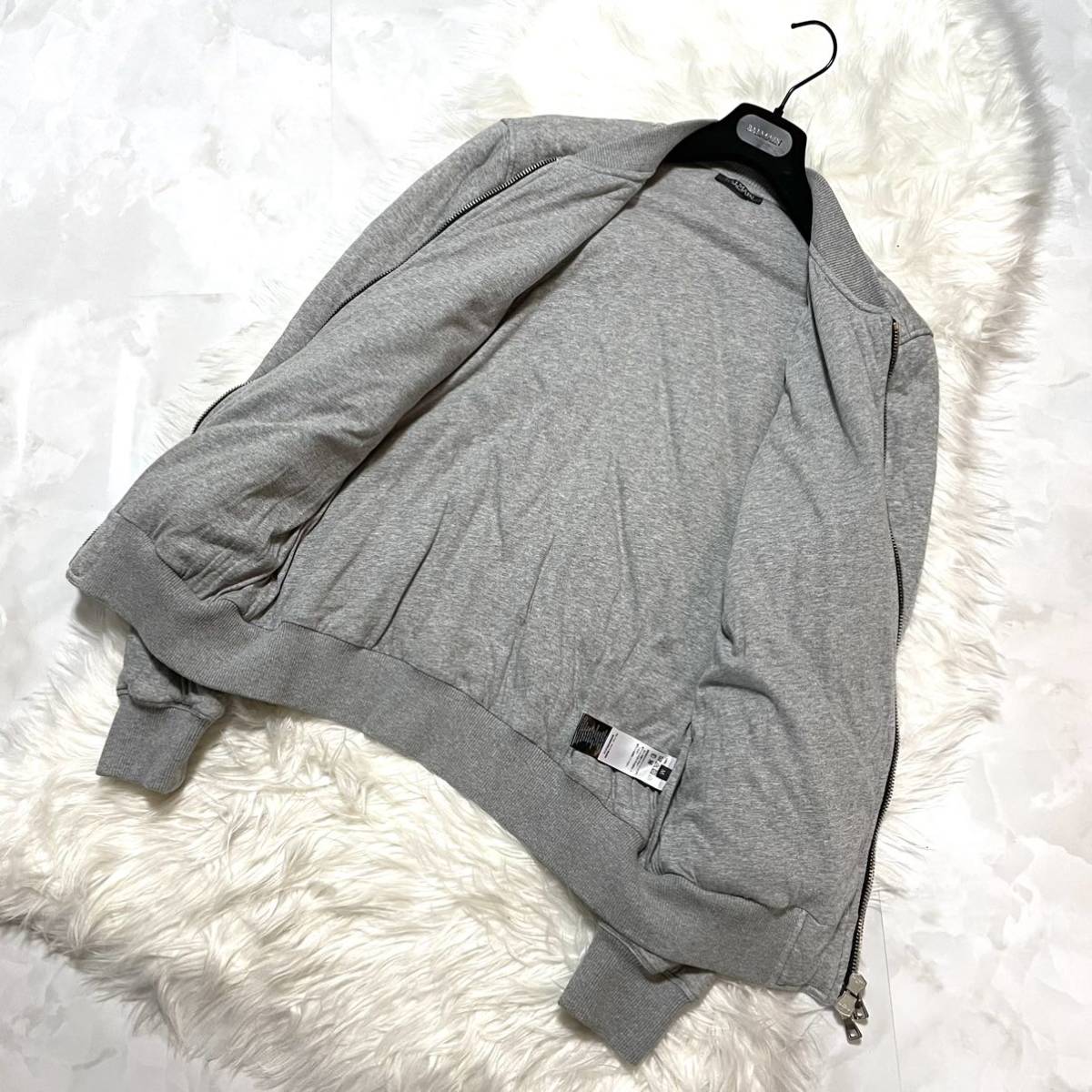 本物 名作 バルマンオム 胸元エンブレム装飾 ZIP UP スウェット