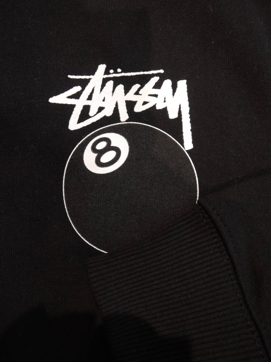 STUSSY ステューシー 8 Ball Crew ブラック XLサイズ 最新 STUSSY ステューシー 8 Ball Crew ブラック XLサイズ 最新