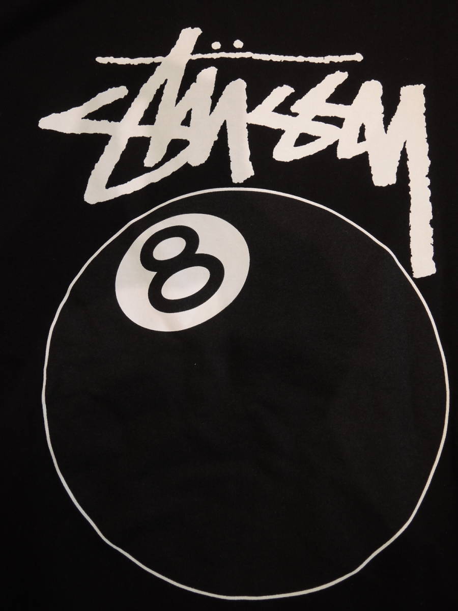 STUSSY ステューシー 8 Ball Crew ブラック XLサイズ 最新 STUSSY ステューシー 8 Ball Crew ブラック XLサイズ 最新