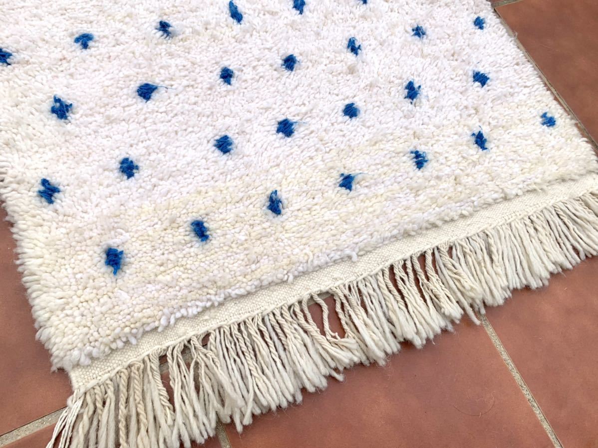 モロッコ ラグ rug ドット　ベニワレン　カーペット　絨毯