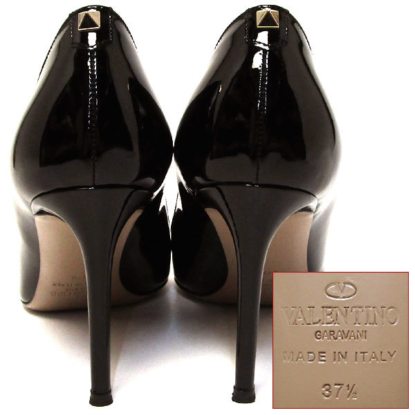 バレンチノ ガラバーニ 靴 JW2S0560 スタッズ パンプス 黒 中古 グレード:A サンヤ質店_画像4