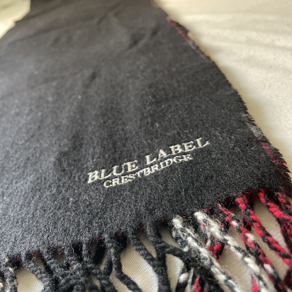 BLUE LABEL CRESTBRIDGE リバーシブルコート マフラーセット-