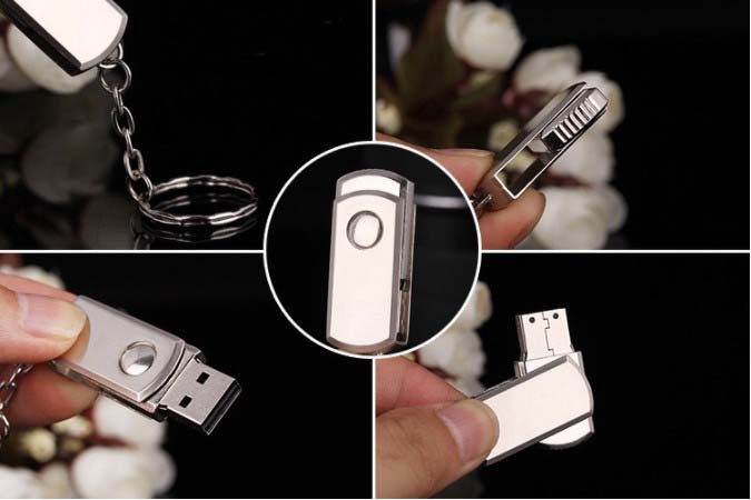 【16GB】USBメモリ USB2.0 USBメモリースティック 360°回転式