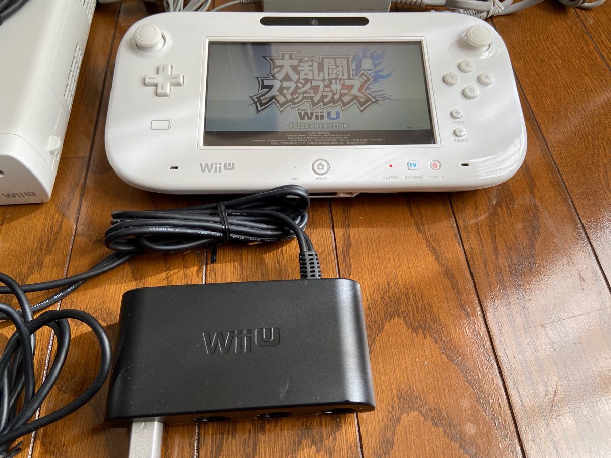 Wii U シロ 本体 32GB 大乱闘スマッシュブラザーズ GCコン GCコンアダプター セット